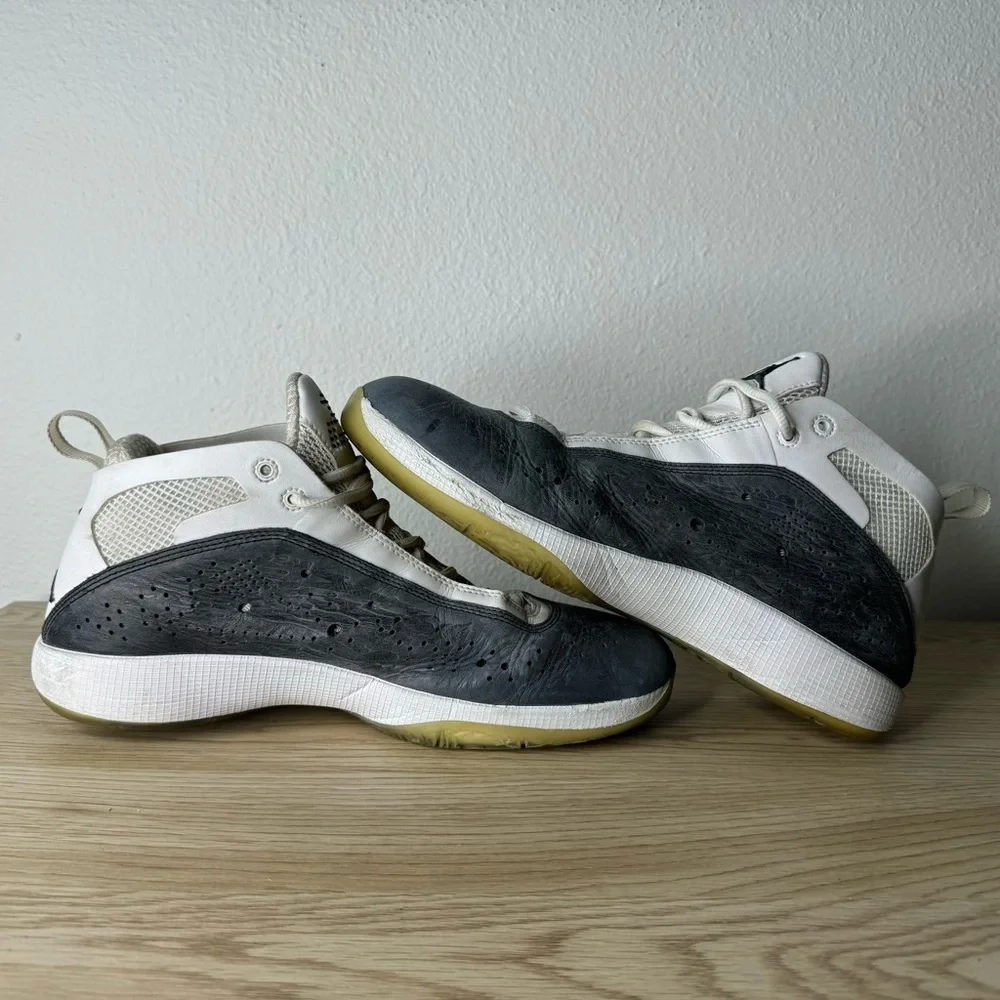 Nike Air Jordan 2011 White Black Anthracite Sneakers 436771-101 Men's Size‎ 9.5